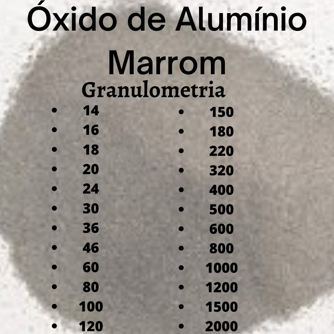 óxido de alumínio marrom